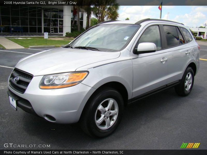 Bright Silver / Gray 2008 Hyundai Santa Fe GLS