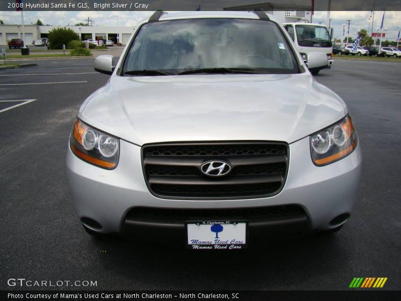Bright Silver / Gray 2008 Hyundai Santa Fe GLS