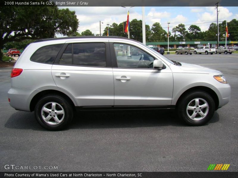 Bright Silver / Gray 2008 Hyundai Santa Fe GLS