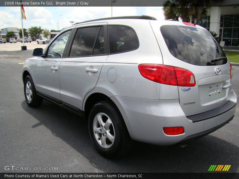 Bright Silver / Gray 2008 Hyundai Santa Fe GLS