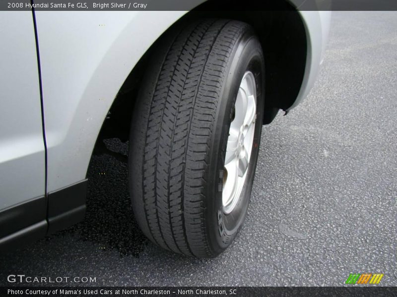 Bright Silver / Gray 2008 Hyundai Santa Fe GLS