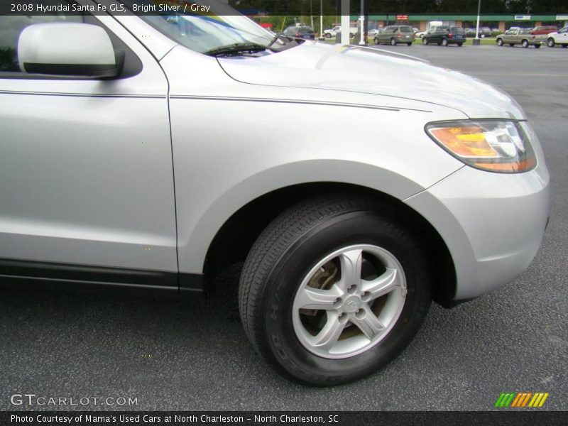 Bright Silver / Gray 2008 Hyundai Santa Fe GLS