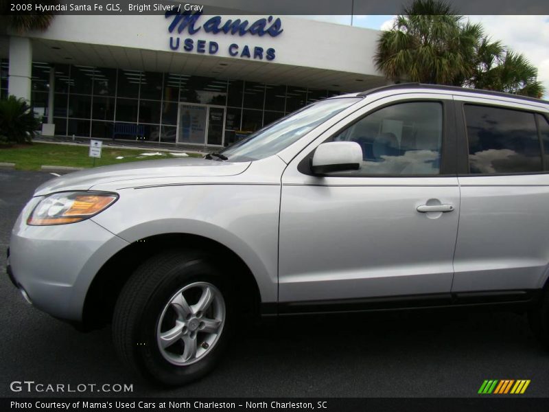 Bright Silver / Gray 2008 Hyundai Santa Fe GLS