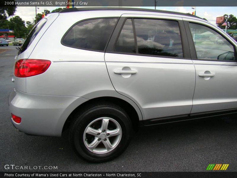 Bright Silver / Gray 2008 Hyundai Santa Fe GLS