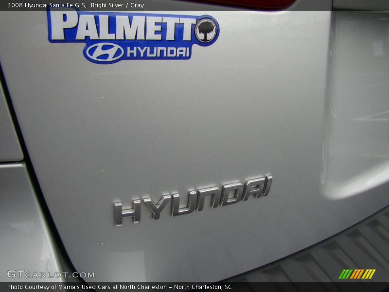 Bright Silver / Gray 2008 Hyundai Santa Fe GLS