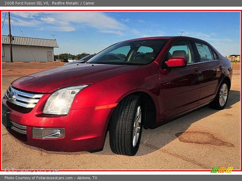 Redfire Metallic / Camel 2008 Ford Fusion SEL V6