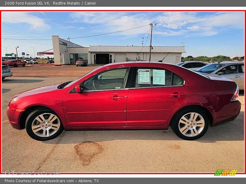 Redfire Metallic / Camel 2008 Ford Fusion SEL V6