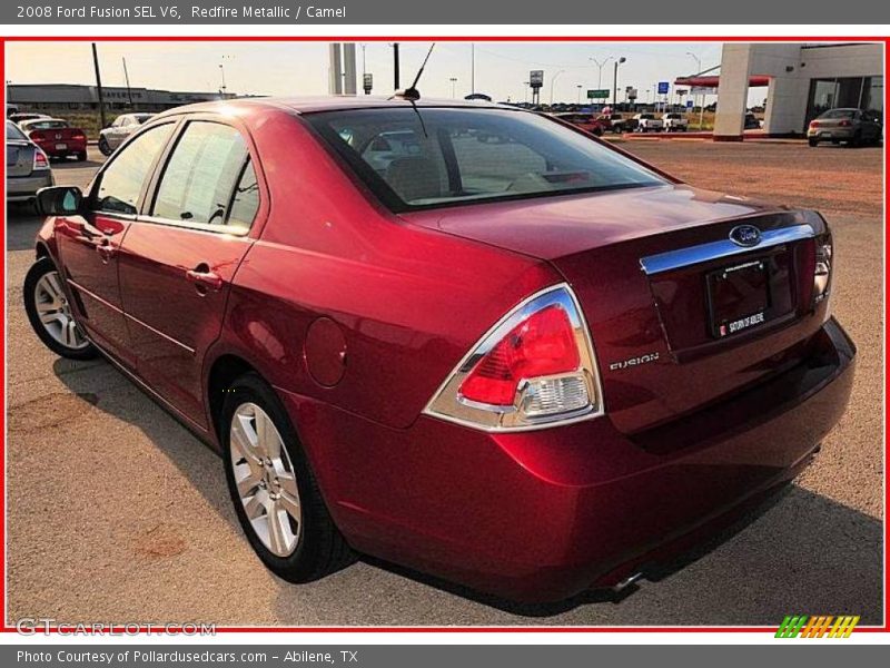 Redfire Metallic / Camel 2008 Ford Fusion SEL V6