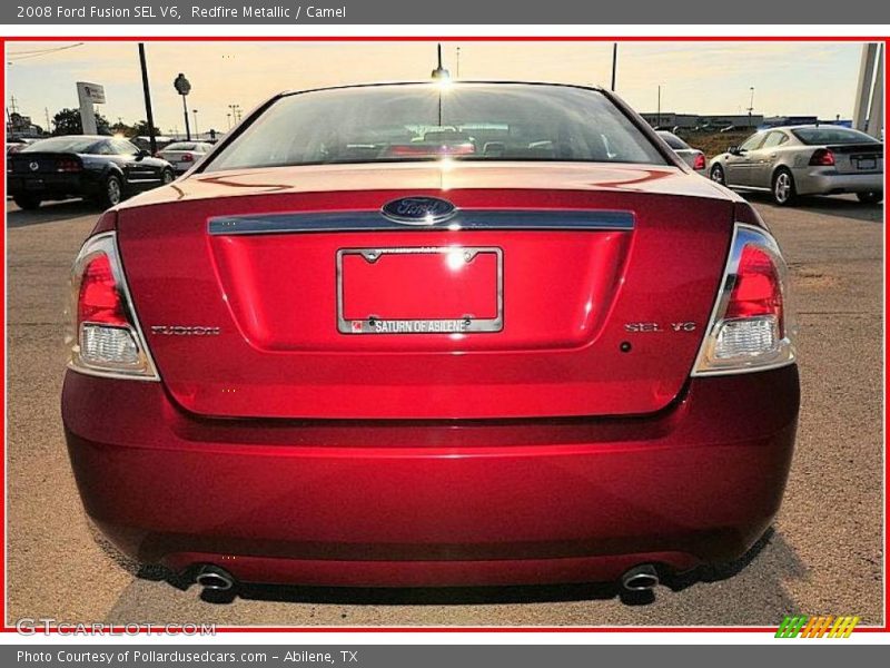 Redfire Metallic / Camel 2008 Ford Fusion SEL V6