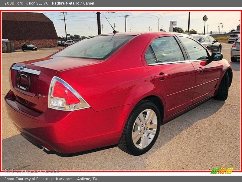Redfire Metallic / Camel 2008 Ford Fusion SEL V6