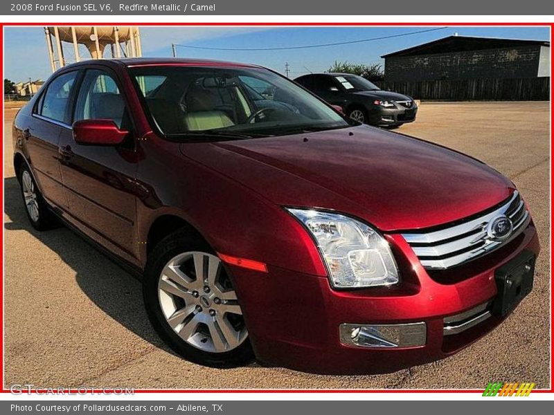 Redfire Metallic / Camel 2008 Ford Fusion SEL V6