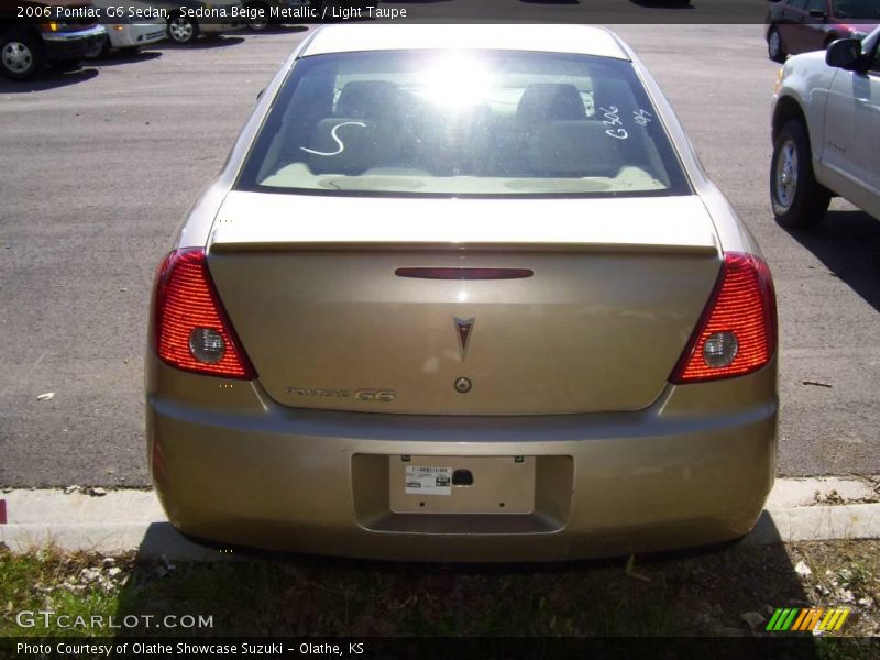 Sedona Beige Metallic / Light Taupe 2006 Pontiac G6 Sedan
