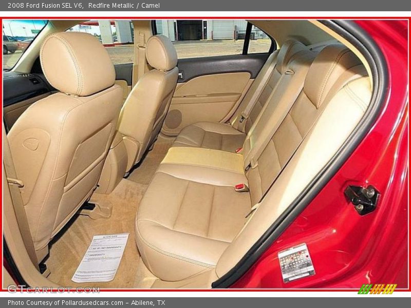 Redfire Metallic / Camel 2008 Ford Fusion SEL V6