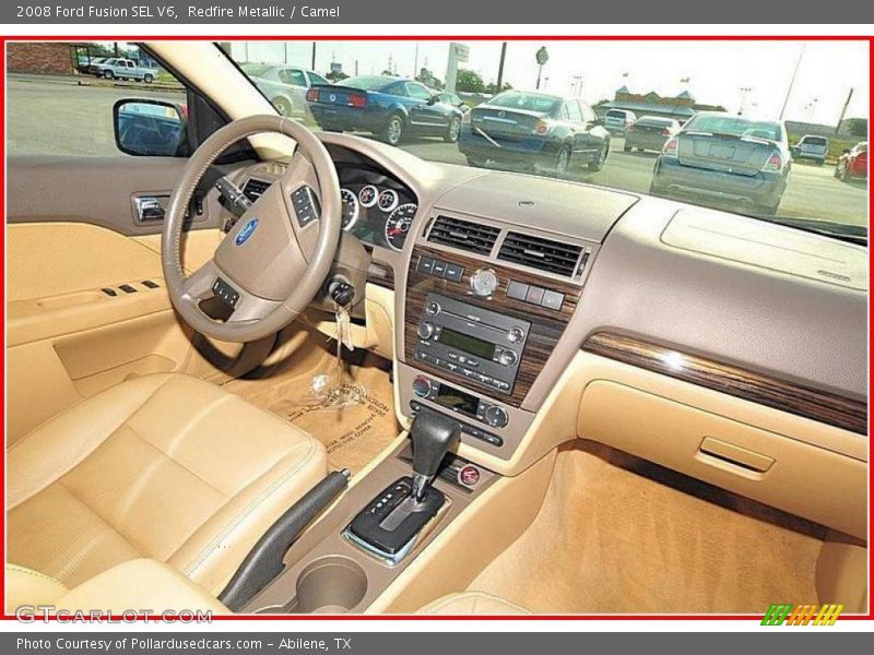 Redfire Metallic / Camel 2008 Ford Fusion SEL V6