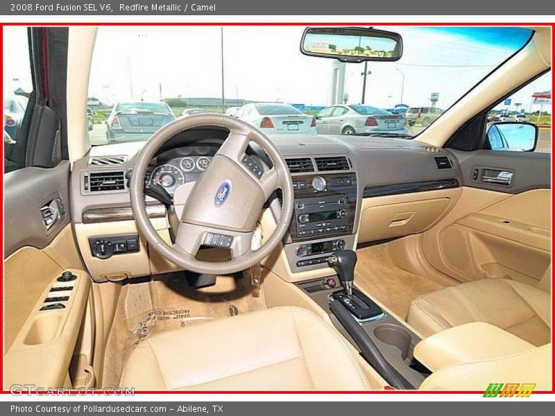 Redfire Metallic / Camel 2008 Ford Fusion SEL V6