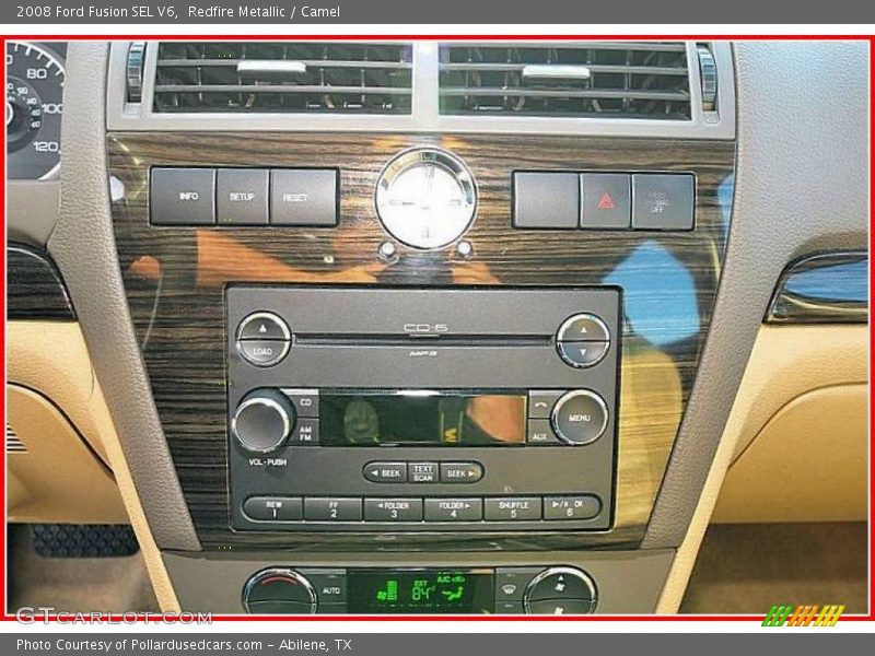 Redfire Metallic / Camel 2008 Ford Fusion SEL V6