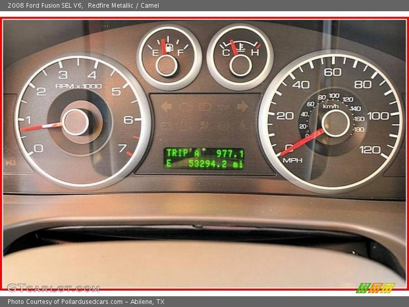 Redfire Metallic / Camel 2008 Ford Fusion SEL V6