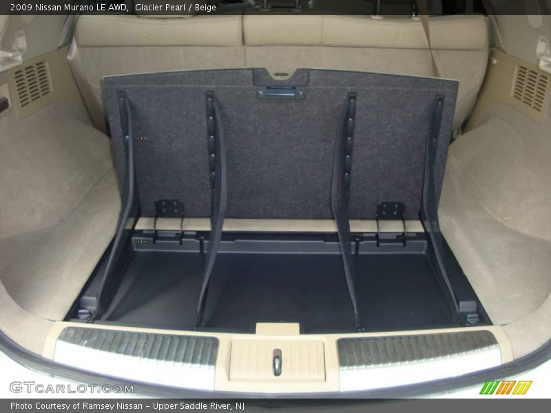 Glacier Pearl / Beige 2009 Nissan Murano LE AWD