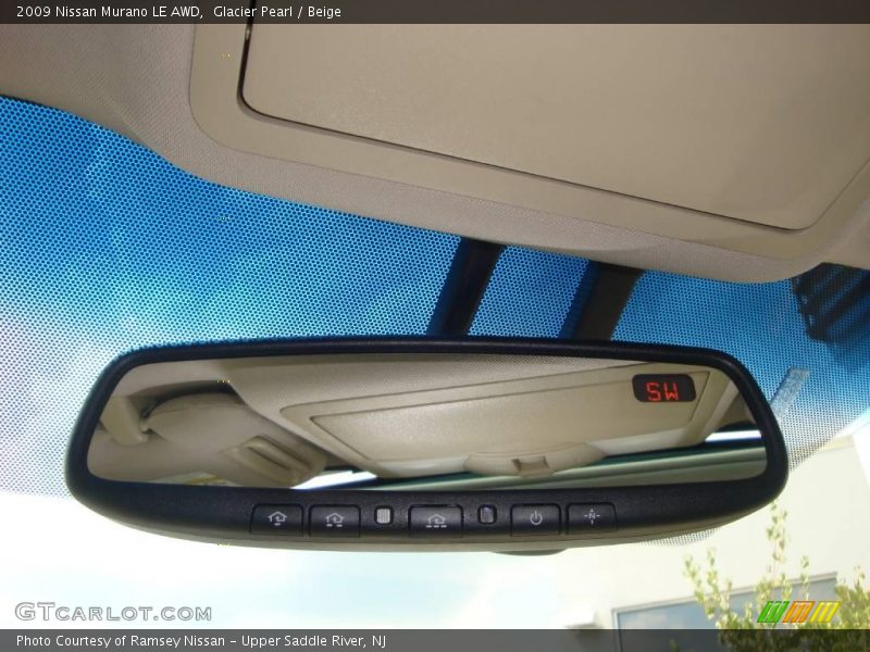 Glacier Pearl / Beige 2009 Nissan Murano LE AWD