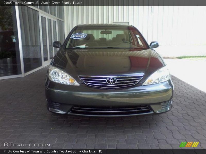 Aspen Green Pearl / Taupe 2005 Toyota Camry LE