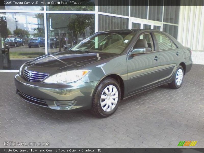 Aspen Green Pearl / Taupe 2005 Toyota Camry LE