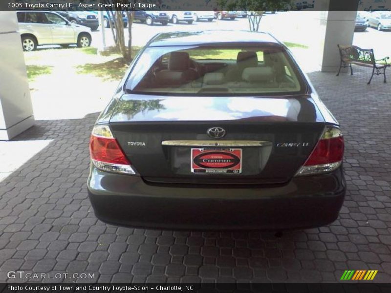 Aspen Green Pearl / Taupe 2005 Toyota Camry LE