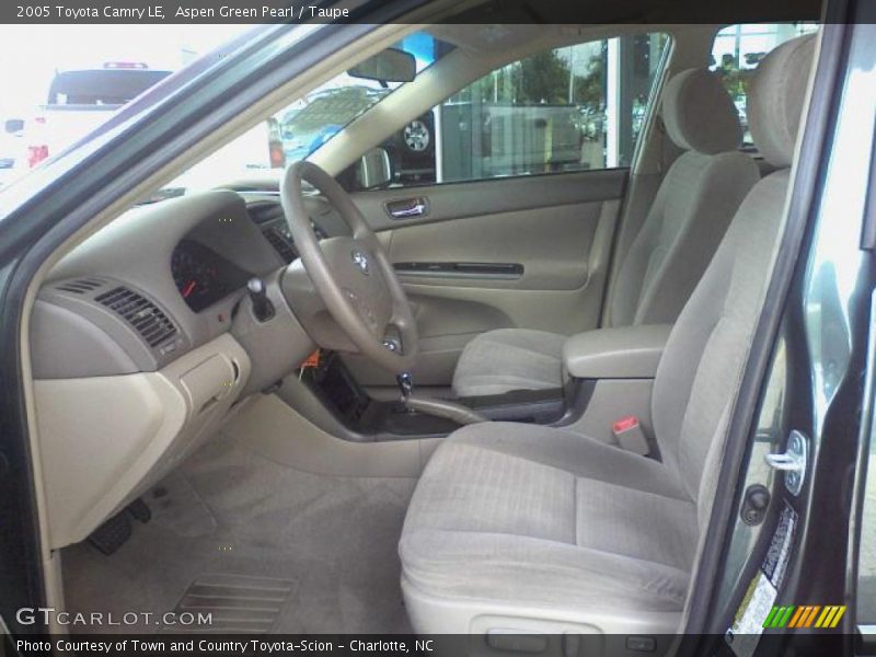 Aspen Green Pearl / Taupe 2005 Toyota Camry LE
