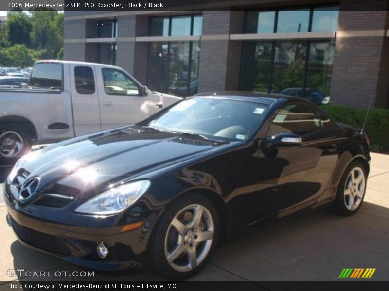 Black / Black 2006 Mercedes-Benz SLK 350 Roadster