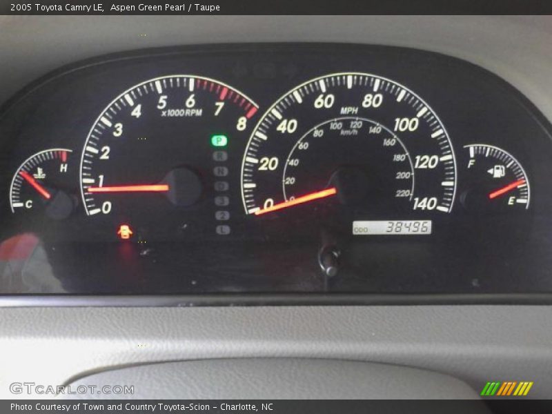 Aspen Green Pearl / Taupe 2005 Toyota Camry LE