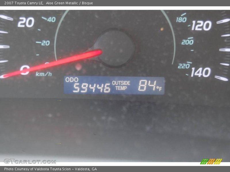 Aloe Green Metallic / Bisque 2007 Toyota Camry LE