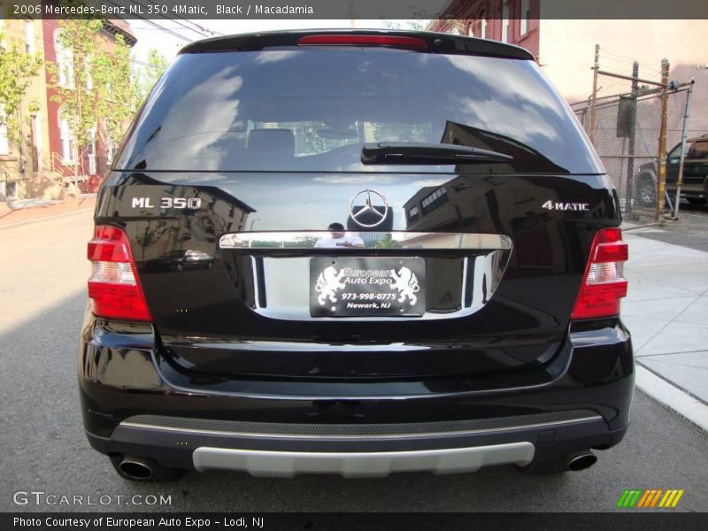 Black / Macadamia 2006 Mercedes-Benz ML 350 4Matic
