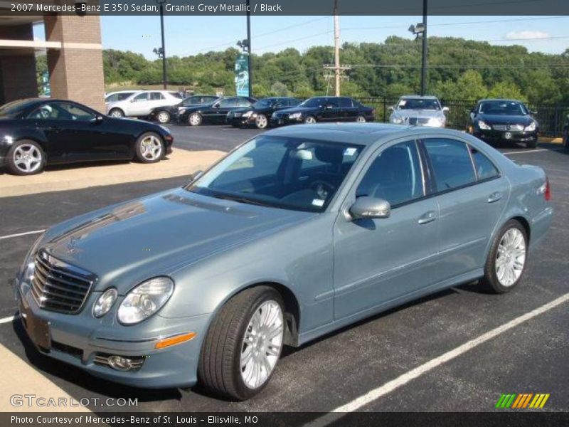 Granite Grey Metallic / Black 2007 Mercedes-Benz E 350 Sedan
