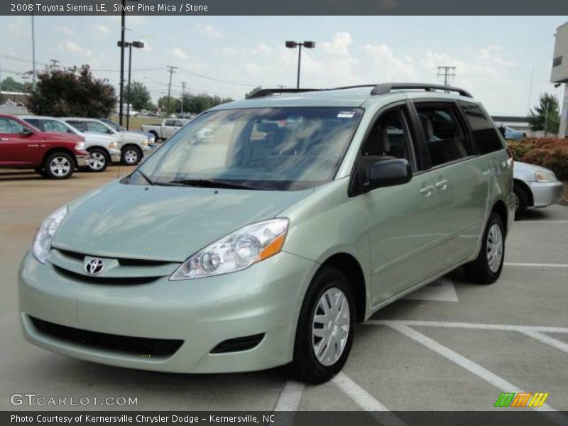 Silver Pine Mica / Stone 2008 Toyota Sienna LE