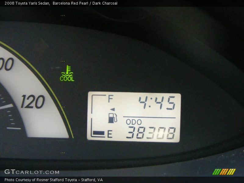 Barcelona Red Pearl / Dark Charcoal 2008 Toyota Yaris Sedan