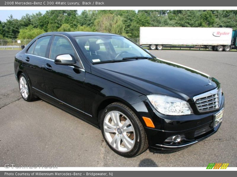 Black / Black 2008 Mercedes-Benz C 300 4Matic Luxury