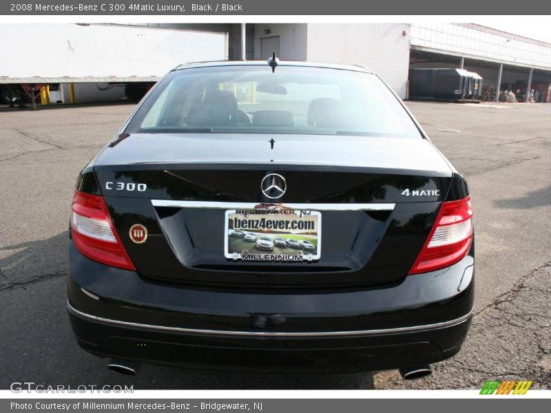 Black / Black 2008 Mercedes-Benz C 300 4Matic Luxury