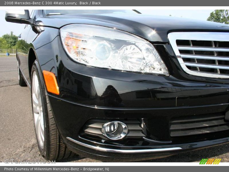 Black / Black 2008 Mercedes-Benz C 300 4Matic Luxury