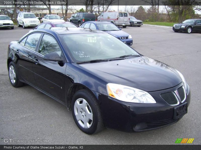 Black / Ebony 2006 Pontiac G6 V6 Sedan