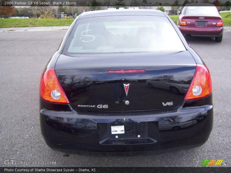 Black / Ebony 2006 Pontiac G6 V6 Sedan