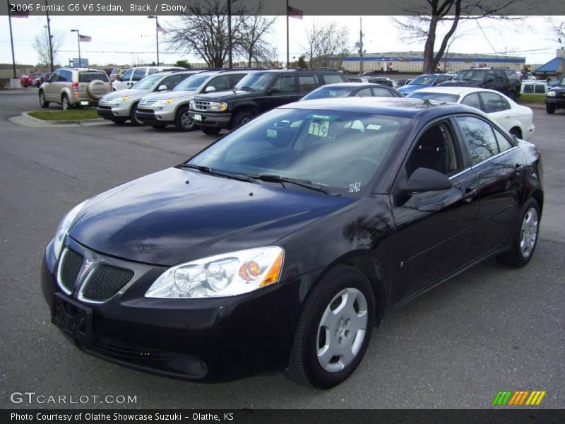Black / Ebony 2006 Pontiac G6 V6 Sedan