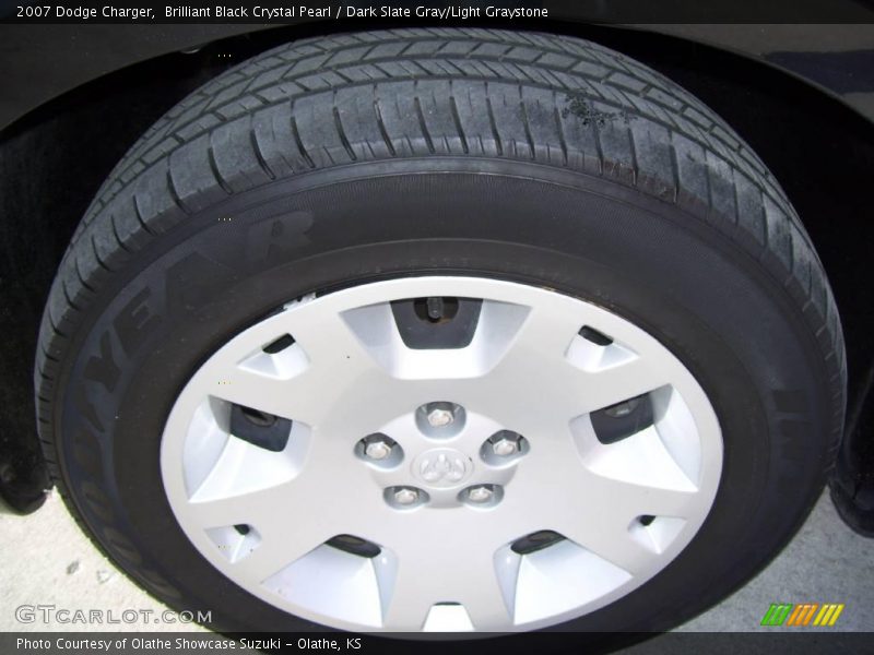 Brilliant Black Crystal Pearl / Dark Slate Gray/Light Graystone 2007 Dodge Charger