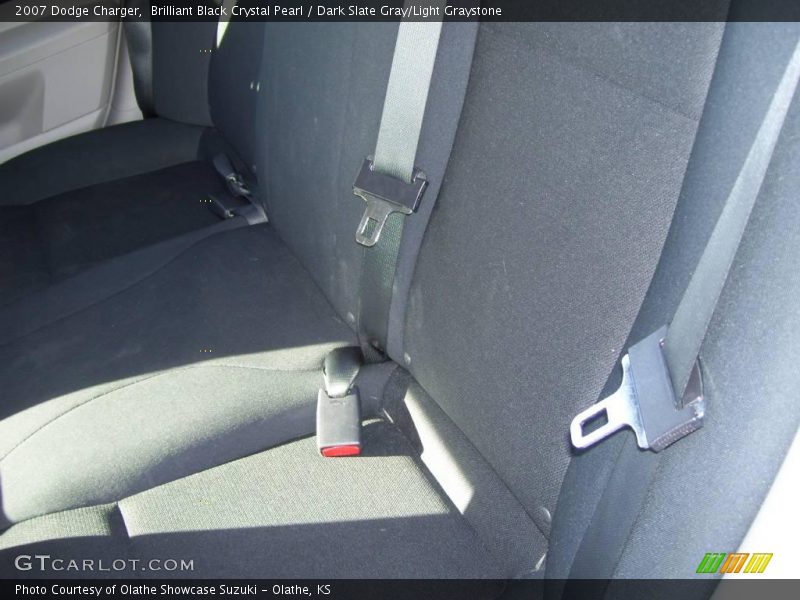 Brilliant Black Crystal Pearl / Dark Slate Gray/Light Graystone 2007 Dodge Charger