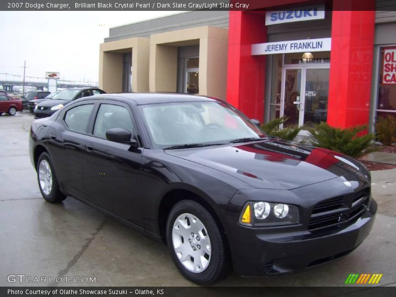 Brilliant Black Crystal Pearl / Dark Slate Gray/Light Slate Gray 2007 Dodge Charger