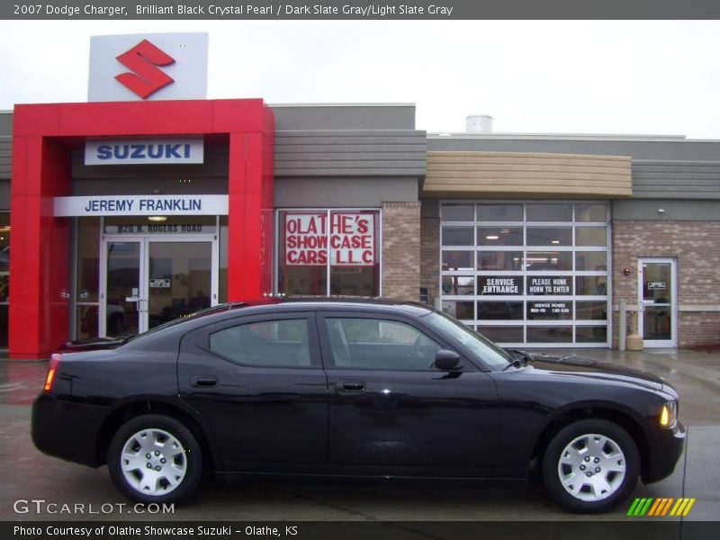 Brilliant Black Crystal Pearl / Dark Slate Gray/Light Slate Gray 2007 Dodge Charger