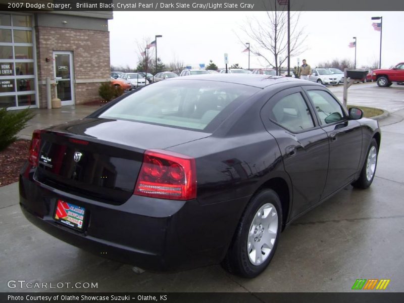 Brilliant Black Crystal Pearl / Dark Slate Gray/Light Slate Gray 2007 Dodge Charger
