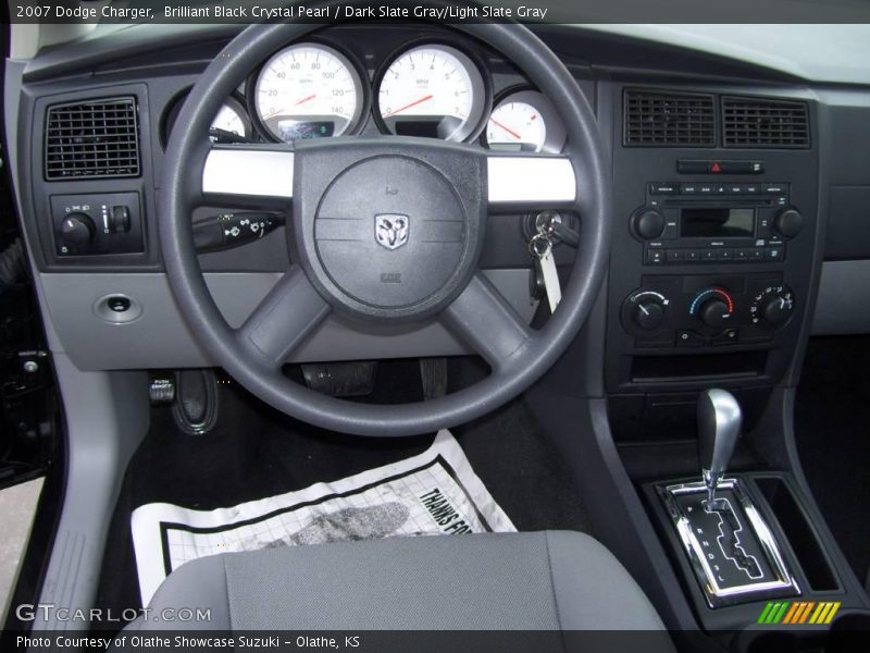 Brilliant Black Crystal Pearl / Dark Slate Gray/Light Slate Gray 2007 Dodge Charger