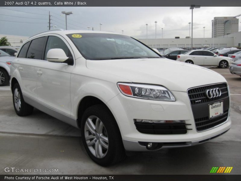 Calla White / Black 2007 Audi Q7 4.2 quattro