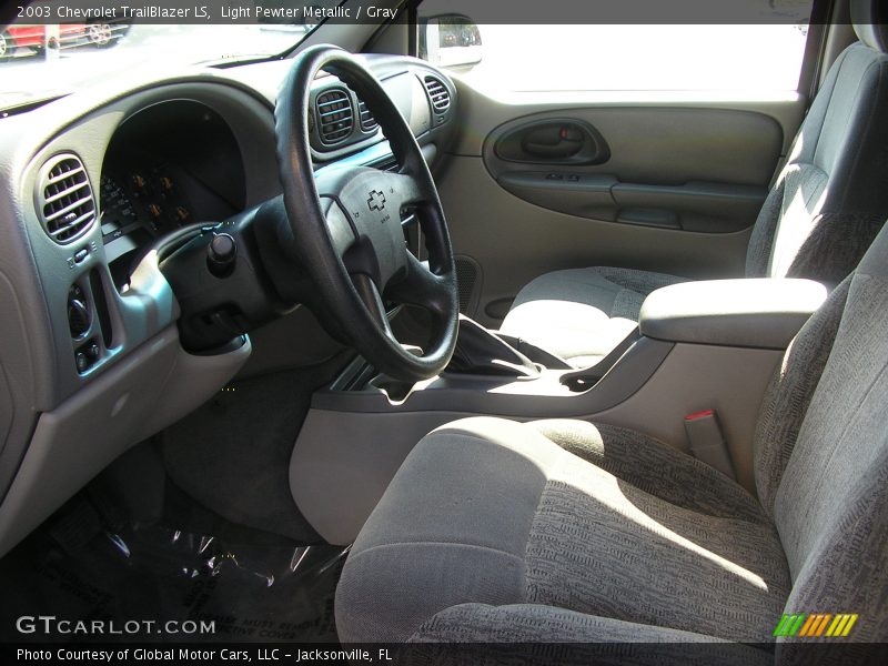 Light Pewter Metallic / Gray 2003 Chevrolet TrailBlazer LS