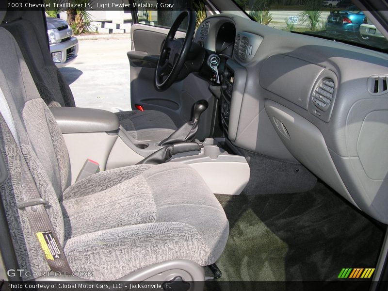 Light Pewter Metallic / Gray 2003 Chevrolet TrailBlazer LS