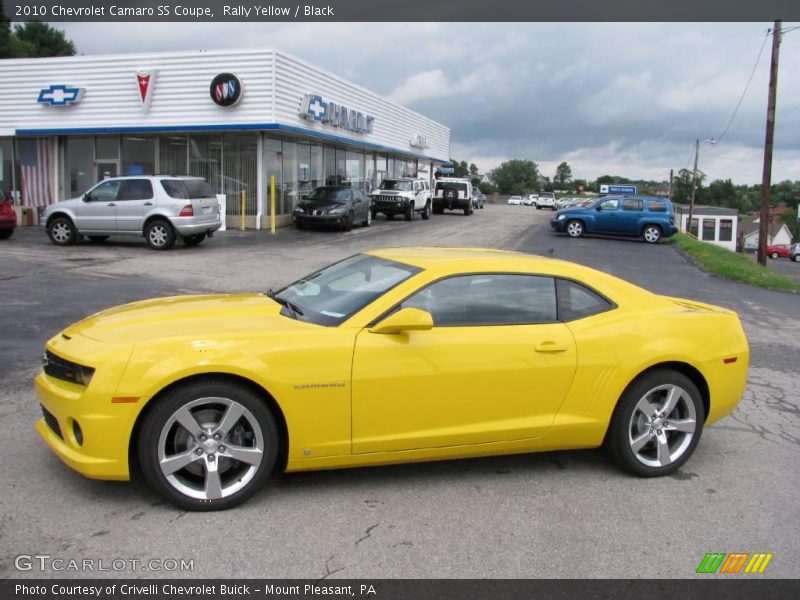 Rally Yellow / Black 2010 Chevrolet Camaro SS Coupe